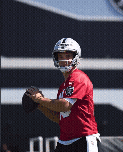 Football Player With Mendoza Helmet GIF