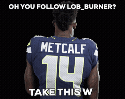 Football Player With Metcalf 14 Jersey GIF