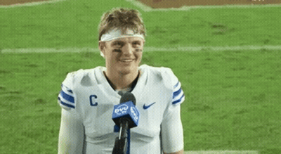 Football Player With Microphone GIF