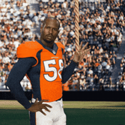 Football Player With Millertime GIF