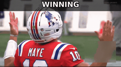 Football Player With Name Maye On Shirt GIF
