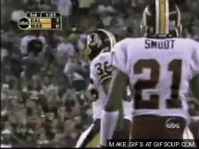Football Player With Name Smoot On Jersey GIF