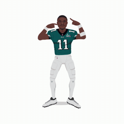 Football Player With Number 1 GIF