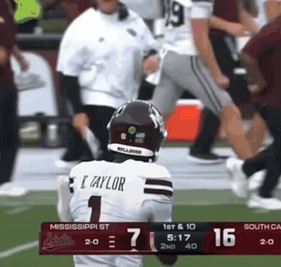 Football Player With Number 1 On Jersey GIF