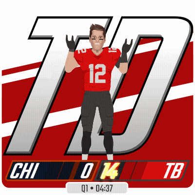 Football Player With Number 12 Jersey GIF