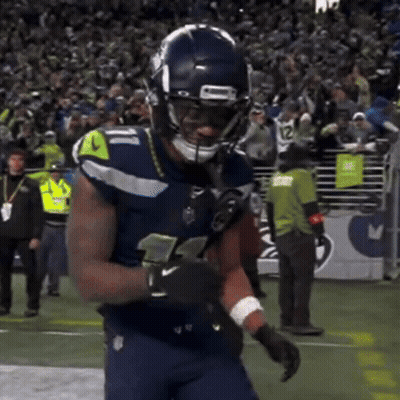 Football Player With Number 21 Helmet GIF