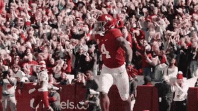 Football Player With Number 4 GIF