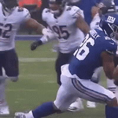 Football Player With Number 6 GIF