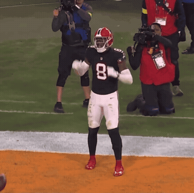 Football Player With Number 8 GIF