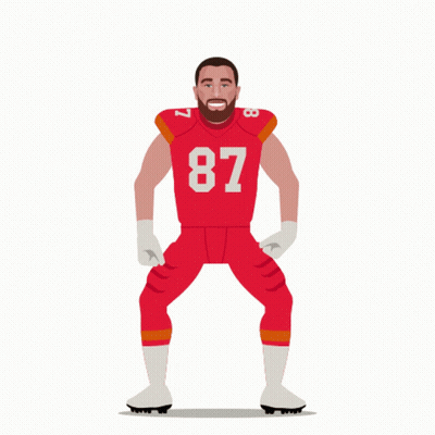 Football Player With Number 87 GIF