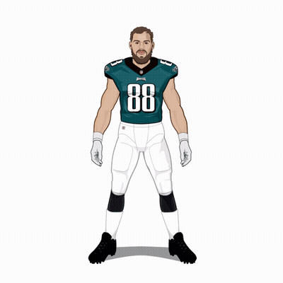 Football Player With Number 88 GIF