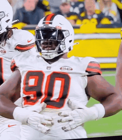 Football Player With Number 90 GIF