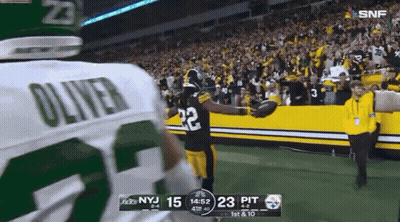 Football Player With Oliver On Jersey GIF