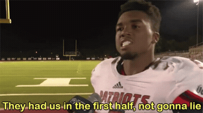 Football Player With Patriots Shirt GIF