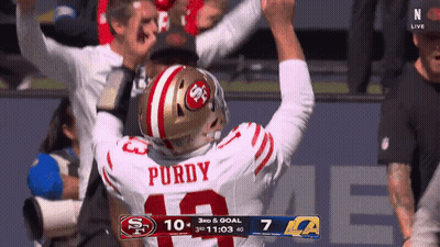 Football Player With Purdy Jersey GIF