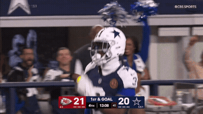 Football Player With Star Helmet GIF