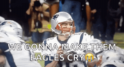 Football Player With Text We Gonna Make Them Eagles Cry GIF