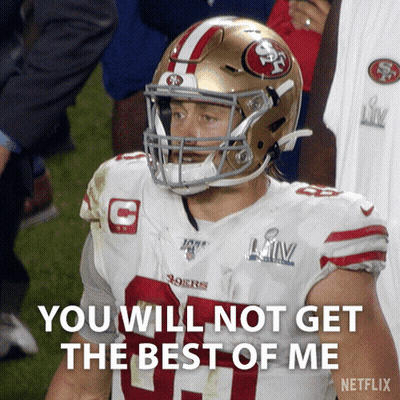 Football Player You Will Not Get The Best Of Me Netflix GIF