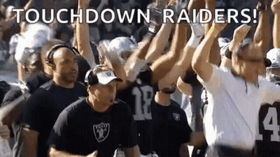 Football Players And Coaches Celebrating Touchdown GIF