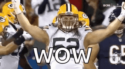 Football Players Celebrating Saying Wow GIF