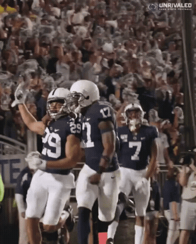 Football Players Celebrating Touchdown GIF