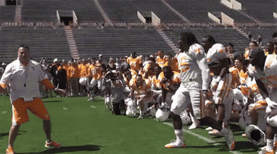 Football Players Dancing On Field GIF
