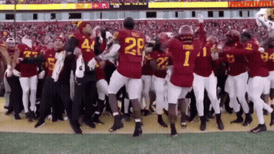 Football Players Dancing With Number 1 Jersey GIF