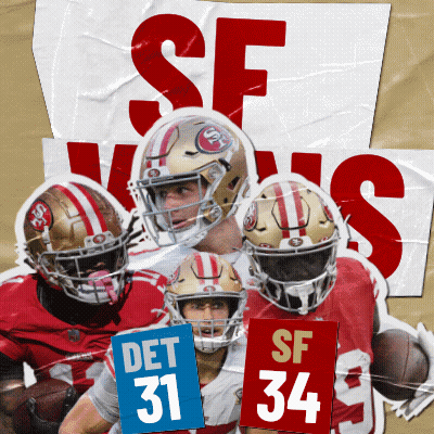 Football Players Holding Signs Det 31 Sf 34 GIF