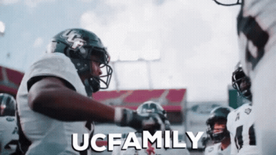 Football Players Huddled With Ucfamily GIF