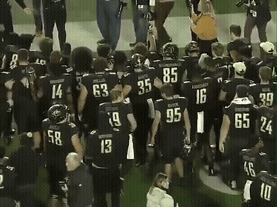 Football Players In Black Jersey Number 13 GIF