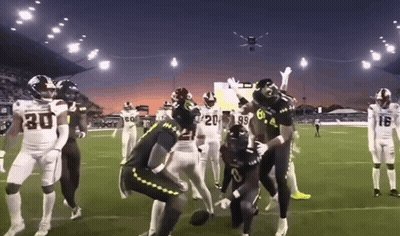 Football Players In Number 30 Jersey On Field GIF