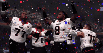 Football Players In Vandals Jerseys GIF