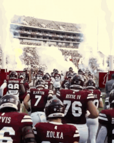 Football Players Kolka And Reese IV On Field GIF