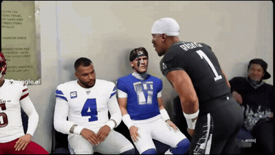 Football Players Number 4 And 1 GIF