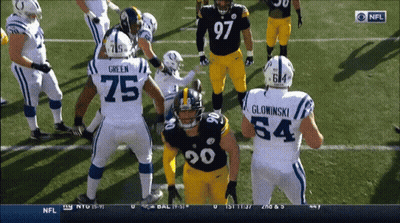 Football Players On Field Including Green And Glowinski GIF