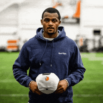 Football Players On Field With Let's Gooooo Banner GIF
