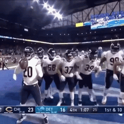 Football Players On Field With Number 37 Jersey GIF