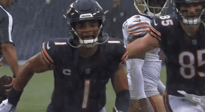 Football Players On Field With Number 8 Jersey GIF