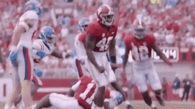 Football Players Playing Game Number 47 Jersey GIF