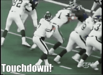 Football Players Playing Touchdown GIF
