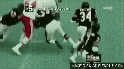 Football Players Running Number 34 GIF