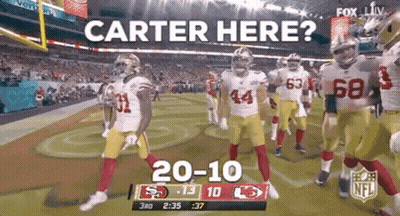 Football Players Saying Carter Here GIF
