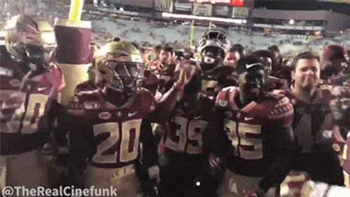 Football Players Wearing Jerseys With Numbers 20 And 35 GIF