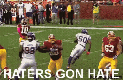 Football Players With Haters Gonna Hate GIF