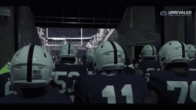 Football Players With Number 11 Helmets GIF