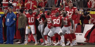 Football Players With Number 50 Jerseys GIF
