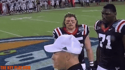 Football Players With Number 71 GIF