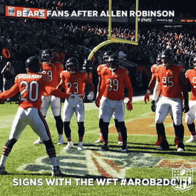 Football Players With Signs WFT #AROB2DNH GIF