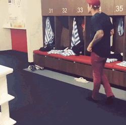 Footballer Doing Moonwalk GIF