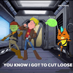 Footloose Dance Moves Final Space GIF
